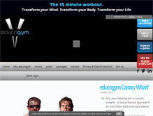 Tablet Screenshot of educogymcanarywharf.com